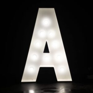 Lettre Lumineuse A H:1M