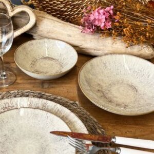Location Assiette Creuse Beige Alizée 22cm