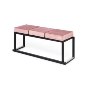 Location Banc Kubo Noir Assise Rose