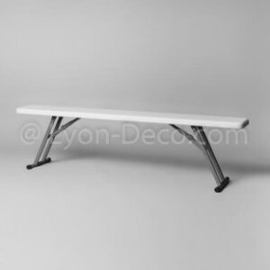 Location Banc Polyéthylène Blanc