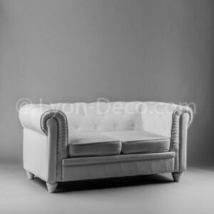Location Canapé Chesterfield Blanc
