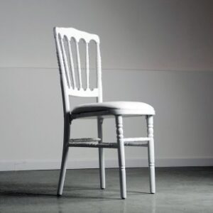 Location Chaise napoleon 3 blanche