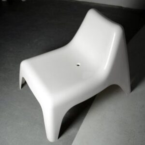 Location Fauteuil PVC blanc