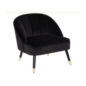 Location Fauteuil Velours Noir
