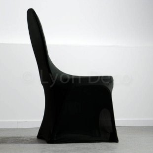 Location Housse de Chaise Lycra Noire