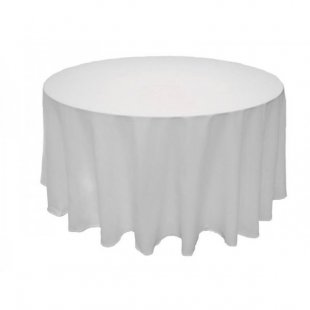 Location Nappe Ronde Blanche 290 cm