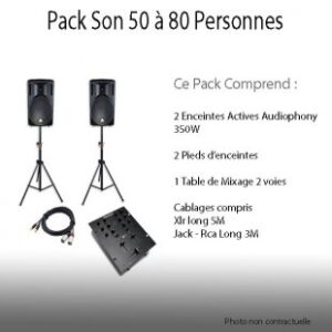 Location Pack Son 50 à 80 personnes