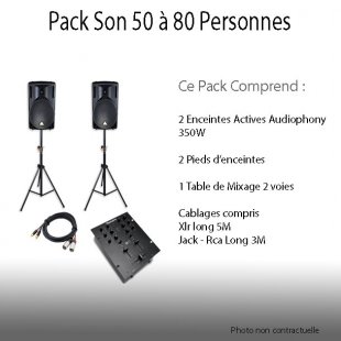 Location Pack Son 50 à 80 personnes