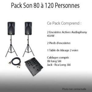 Location Pack Son 80 à 120 personnes