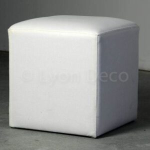 Location Pouf blanc