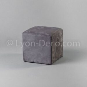 Location Pouf Velour Gris