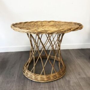 Location Table Basse Ronde Rotin