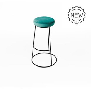 Location Tabouret Circé Assise velours Bleu Canard