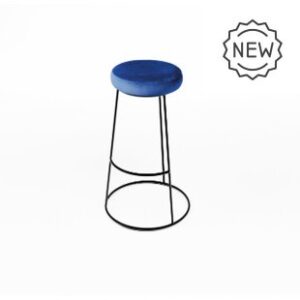 Location Tabouret Circé Assise velours Bleu Roi